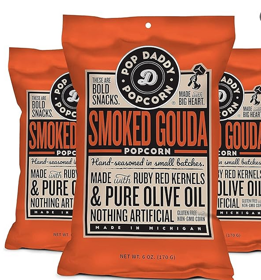 Pop Daddy Smoked Gouda Flavored Popcorn