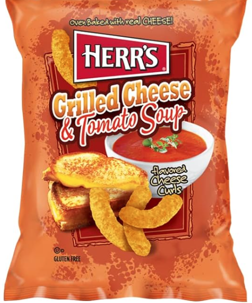 Herr's Grilled Cheese & Tomato Soup Cheese Curls